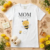 Mom EST. Baby Bee Tシャツ