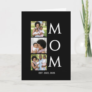Mom Est Established キャップ 3 写真 母の日 シーズンカード