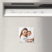 Mom Est. Photo New Mom Gift マグネット (インサイチュ (食洗機))