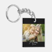 Mom Est. Photo New Mom Gift Keychain キーホルダー (正面左)