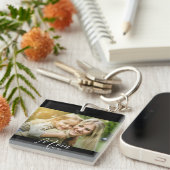 Mom Est. Photo New Mom Gift Keychain キーホルダー (正面右)