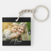 Mom Est. Photo New Mom Gift Keychain キーホルダー (裏面)