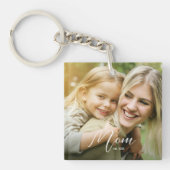 Mom Est. Photo New Mom Gift Keychain キーホルダー (正面)