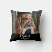 Mom Est. Script Photo  クッション (裏面)