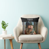 Mom Est. Script Photo Throw Pillow クッション (椅子)