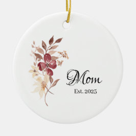 Mom Est. Year – 新米ママの節目 セラミックオーナメント