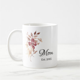 Mom Est. Year – New Mom Milestone Gift コーヒーマグカップ
