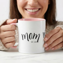 Mom Established かわいいオシャレな記念イヤー