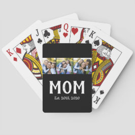 Mom Established エレガントスクリプト ブラック 3 写真 トランプ