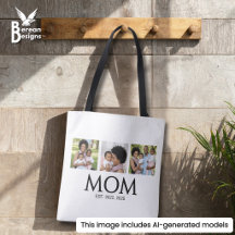 Mom Established キャップ 白 3 写真 トートバッグ