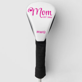 Mom Established シンプルスクリプト 母へのギフト ゴルフヘッドカバー