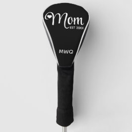 Mom Established シンプルスクリプト 母へのギフト ゴルフヘッドカバー