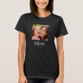 Mom Established スクリプト写真 Tシャツ (正面)