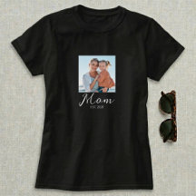 Mom Established スクリプト フォトTシャツ