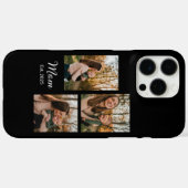 Mom Established スクリプト ブラック 3 枚の写真 Case-Mate iPhoneケース (裏面 (横))