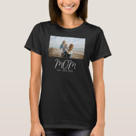Mom Established スクリプト 写真 Tシャツ