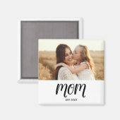 Mom Established フォトギフトマグネット マグネット (正面/裏面)