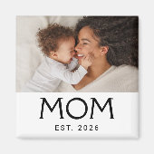 Mom Established フォトギフト マグネット (正面)