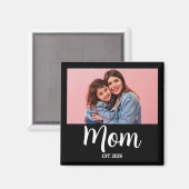 Mom Established フォトギフト マグネット (正面/裏面)