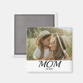 Mom Established フォトギフト マグネット (正面/裏面)