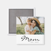 Mom Established フォトギフト マグネット (正面/裏面)