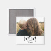Mom Established フォトギフト マグネット (正面/裏面)