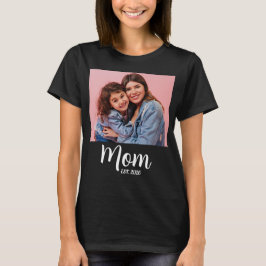 Mom Established フォトギフト Tシャツ