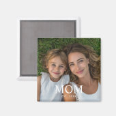 Mom Established フォト マザーズデイ マグネット (正面/裏面)