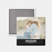 Mom Established フォト マザーズデー マグネット (正面/裏面)