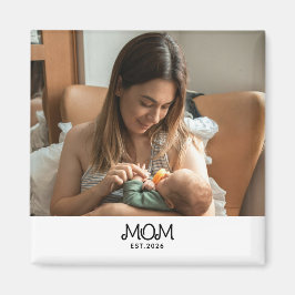 Mom Established フォト 母の日 マグネット