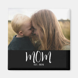 Mom Established フォト 母の日 マグネット