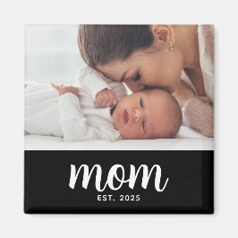 Mom Established フォト 母の日 マグネット