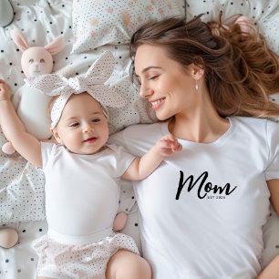 Mom Established ブラックスクリプトTシャツ Tシャツ