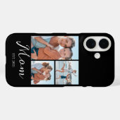 Mom Established ブラック 3 写真  Case-Mate iPhoneケース (裏面 (横))