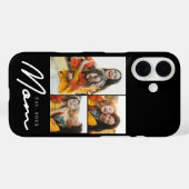 Mom Established モダンスクリプト ブラック 3 写真 Case-Mate iPhoneケース (裏面 (横))