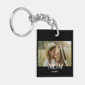 Mom Established モダンスクリプト 写真  キーホルダー (正面左)
