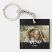 Mom Established モダンスクリプト 写真  キーホルダー (正面)