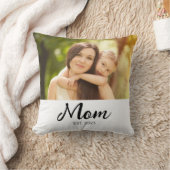 Mom Established モダンスクリプト 写真 クッション (ブランケット)