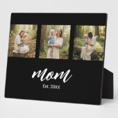 Mom Established モダンスクリプト 3枚の写真 フォトプラーク (側面)