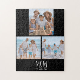Mom Established モダンスクリプト 3 枚写真 ジグソーパズル