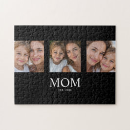 Mom Established モダンスクリプト 3 枚写真 ジグソーパズル