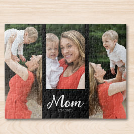 Mom Established モダンスクリプト 3 枚写真 ジグソーパズル