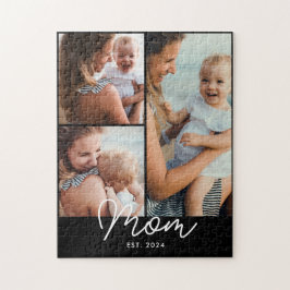 Mom Established モダンスクリプト 3 枚写真 ジグソーパズル