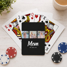 Mom Established モダン筆記体 ブラック 3枚 写真 トランプ
