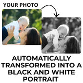 Mom Established モノクロ写真ギフト マグネット