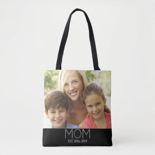 Mom Established 写真 トートバッグ (正面)