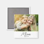 Mom Established 写真 母の日 マグネット (正面/裏面)