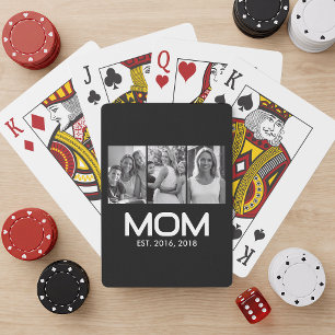 Mom Established 太字 ブラック 3 写真 トランプ