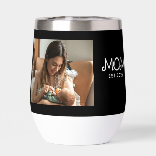 Mom Established 文字デザイン 写真 (背面)