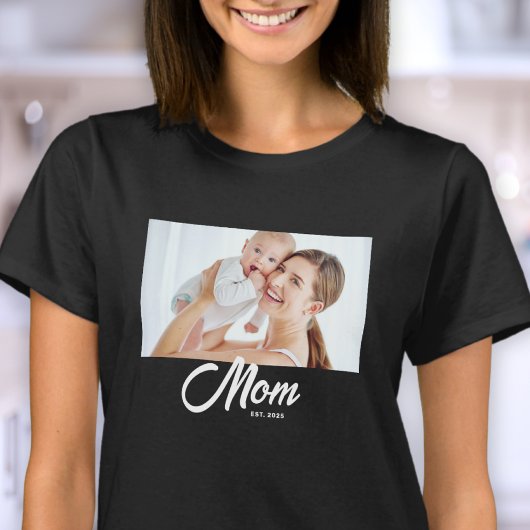 Mom Established 文字デザインTシャツ Tシャツ